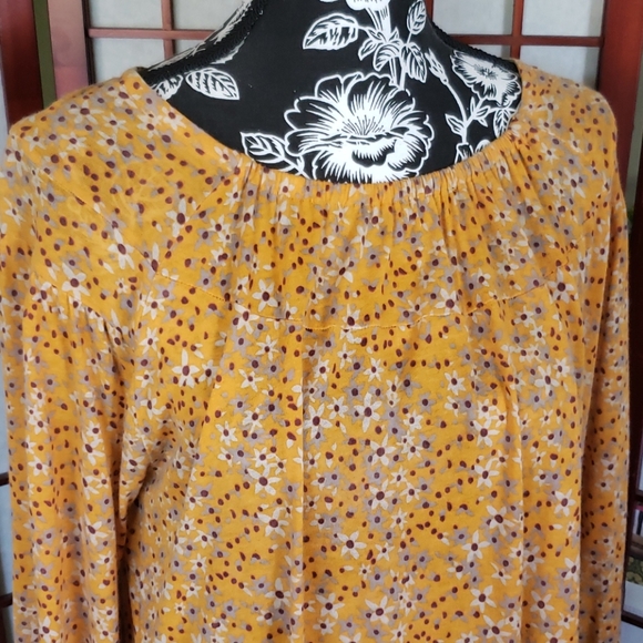 See by Chloe floral yellow tunic dress long sleeve and elastic collar an… - Picture 4 of 10